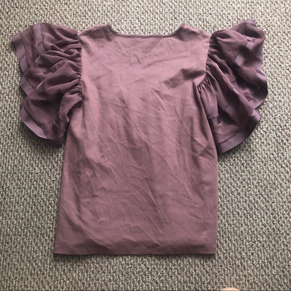 Express Ruffle Sleeve Blouse - Picture 7 of 8